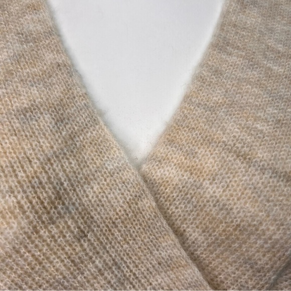 Nordstrom Open Edit Wrap Tan Knit Sweater Size XL - Picture 7 of 13